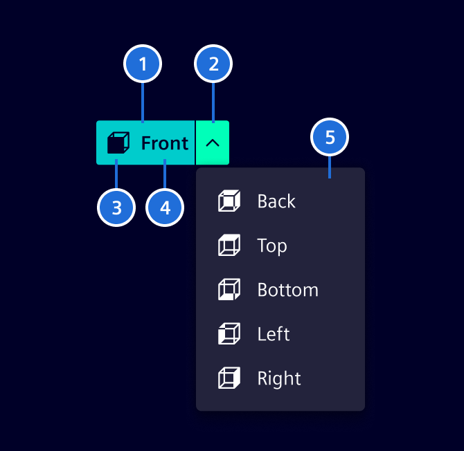 Split button construction