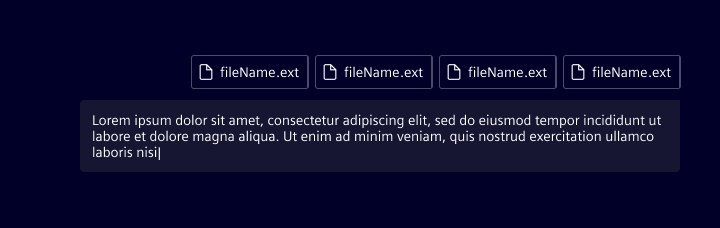 User message attachments