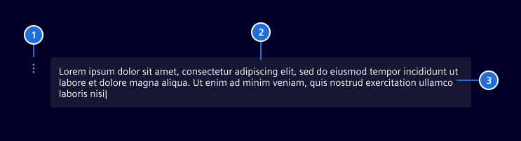 Message user elements